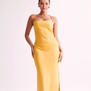 Meshki Yellow Midi Dress